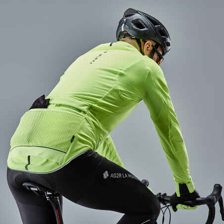 Men's Long-Sleeved Road Cycling Winter Jacket Racer Extreme - Yellow -  Decathlon