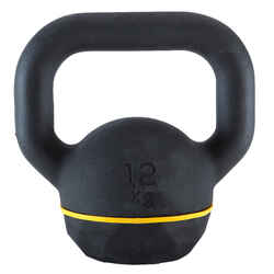 Cast Iron Kettlebell with Rubber Base 12 kg