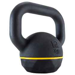 Cast Iron Kettlebell with Rubber Base 12 kg