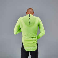 Men's Long-Sleeved Road Cycling Winter Jacket Racer - Yellow