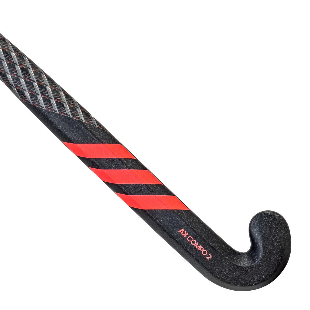 Palica za hokej na travi AX24Compo2 C50 niski nagib 50% karbon za iskusne crna