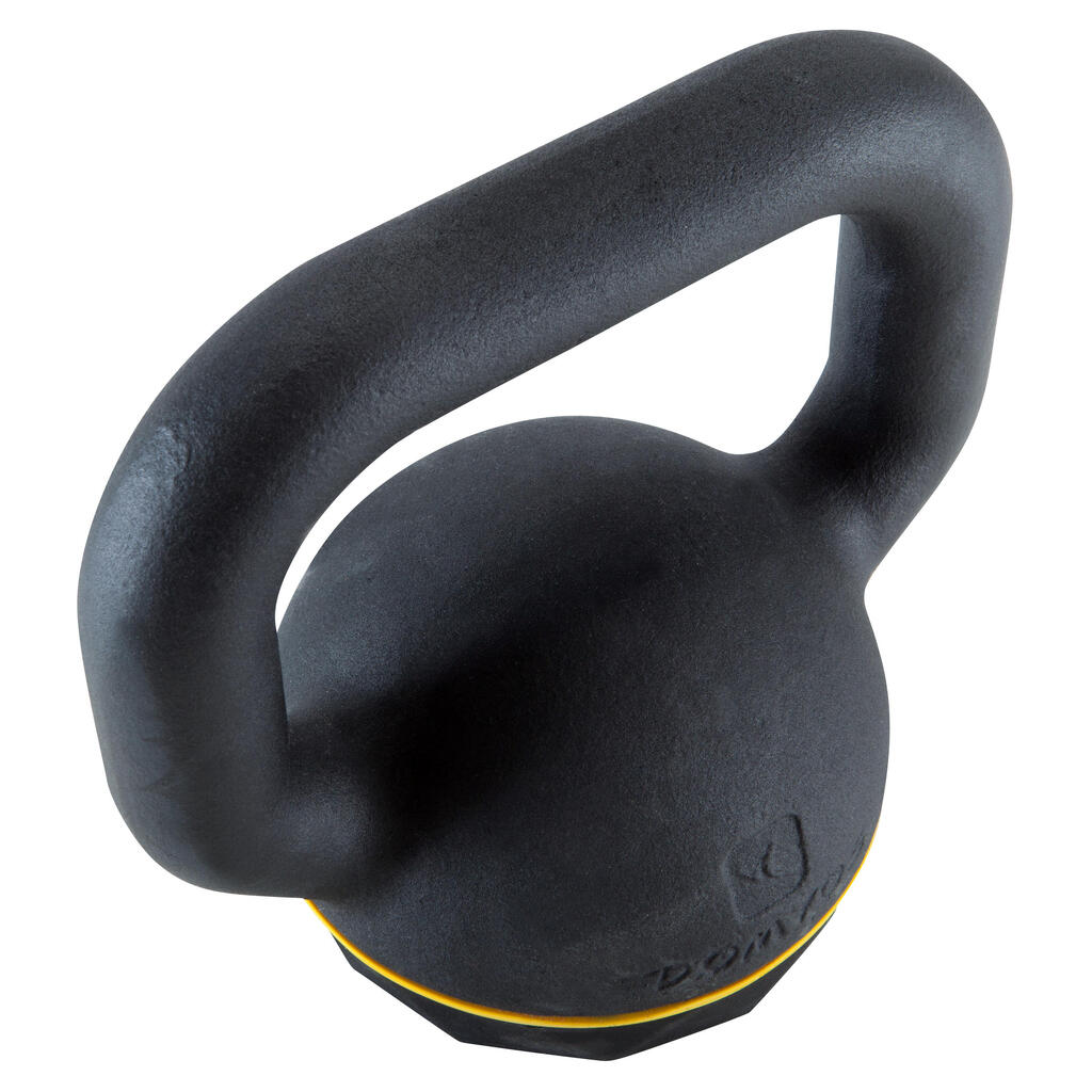 Kettlebell 12 kg liatinový s gumenou základňou