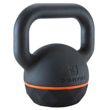 KETTLEBELL 16KG FONTE  ET BASE CAOUTCHOUC