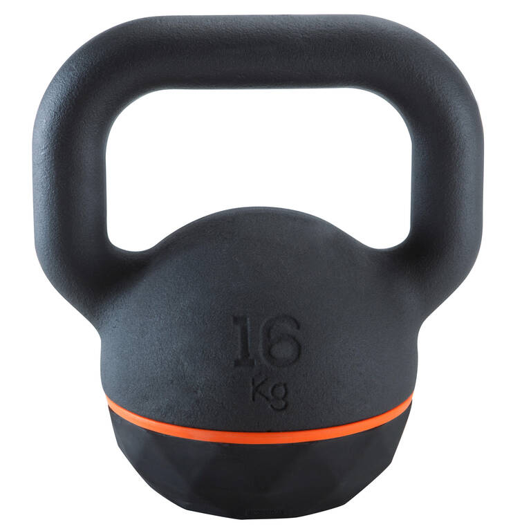 Gym Kettlebell 16 Kg Black Orange