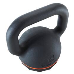 Cast Iron Kettlebell with Rubber Base - 16 kg