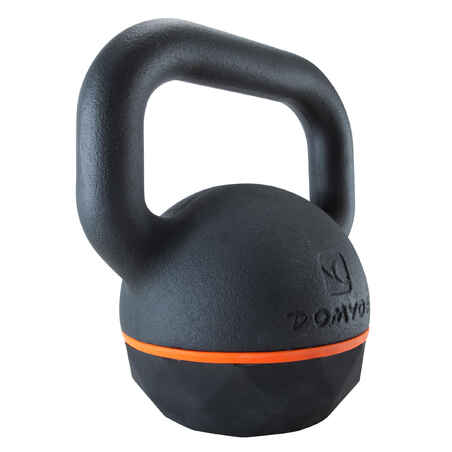 Cast Iron Kettlebell with Rubber Base - 16 kg