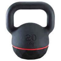 Cast Iron Kettlebell with Rubber Base 20 kg