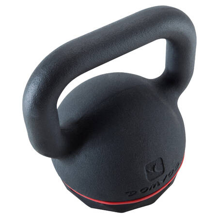 Cast Iron Kettlebell with Rubber Base - 20 kg