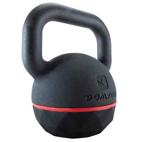 Cast Iron Kettlebell with Rubber Base - 20 kg
