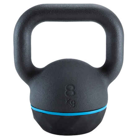 Cast Iron Kettlebell with Rubber Base 8 kg