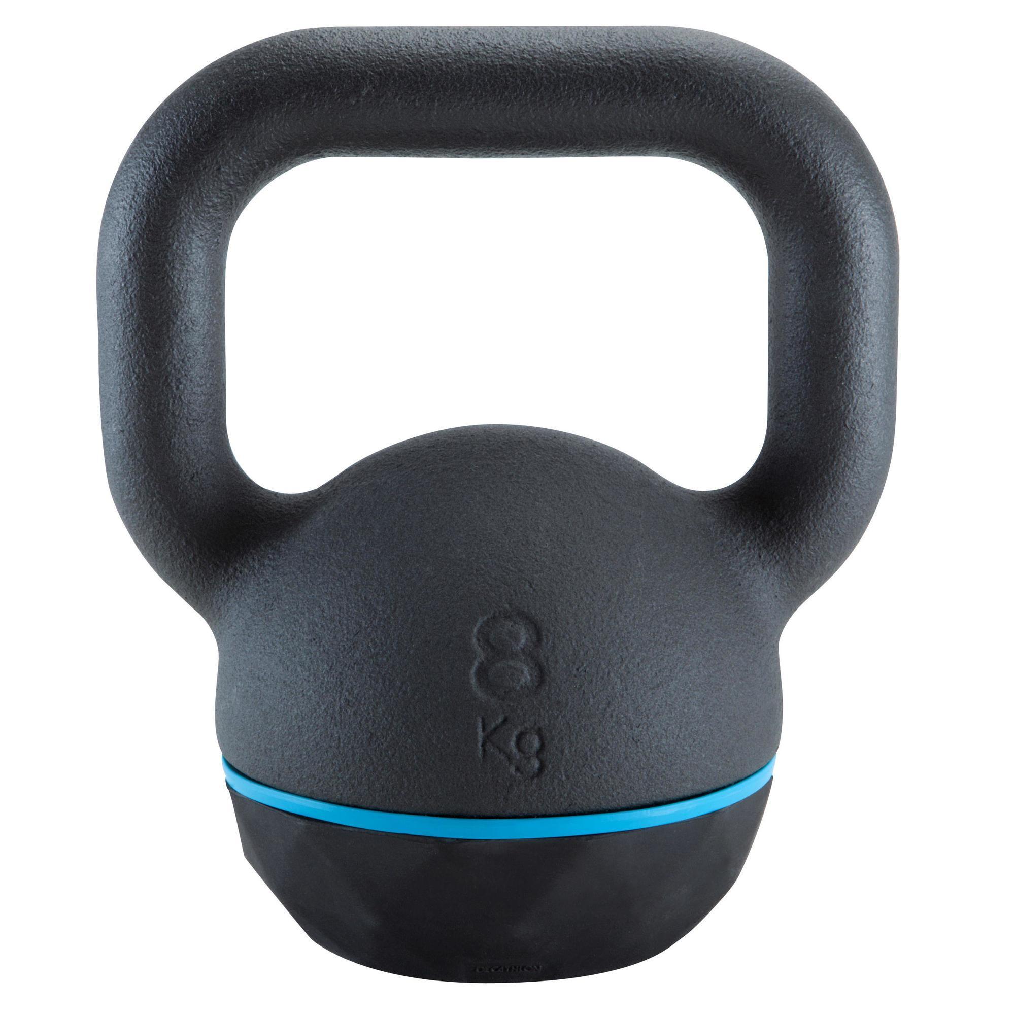Ganteră Kettlebell din Fontă și Bază din Cauciuc 8 kg baza  Gantere si Greutati
