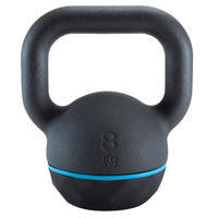 KETTLEBELL 8KG FONTE ET BASE CAOUTCHOUC