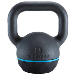 Cast Iron & Rubber Base Kettlebell - 8 kg