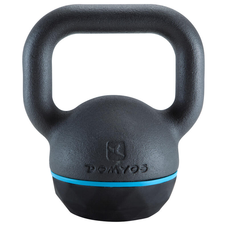 Ganteră Kettlebell din Fontă și Bază din Cauciuc - 8 kg