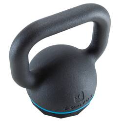 Cast Iron & Rubber Base Kettlebell - 8 kg