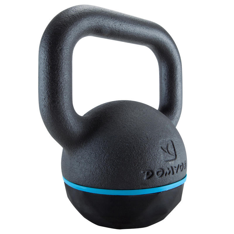 Haltere Kettlebell em Ferro Fundido e Base em Borracha Cross Training 8 kg