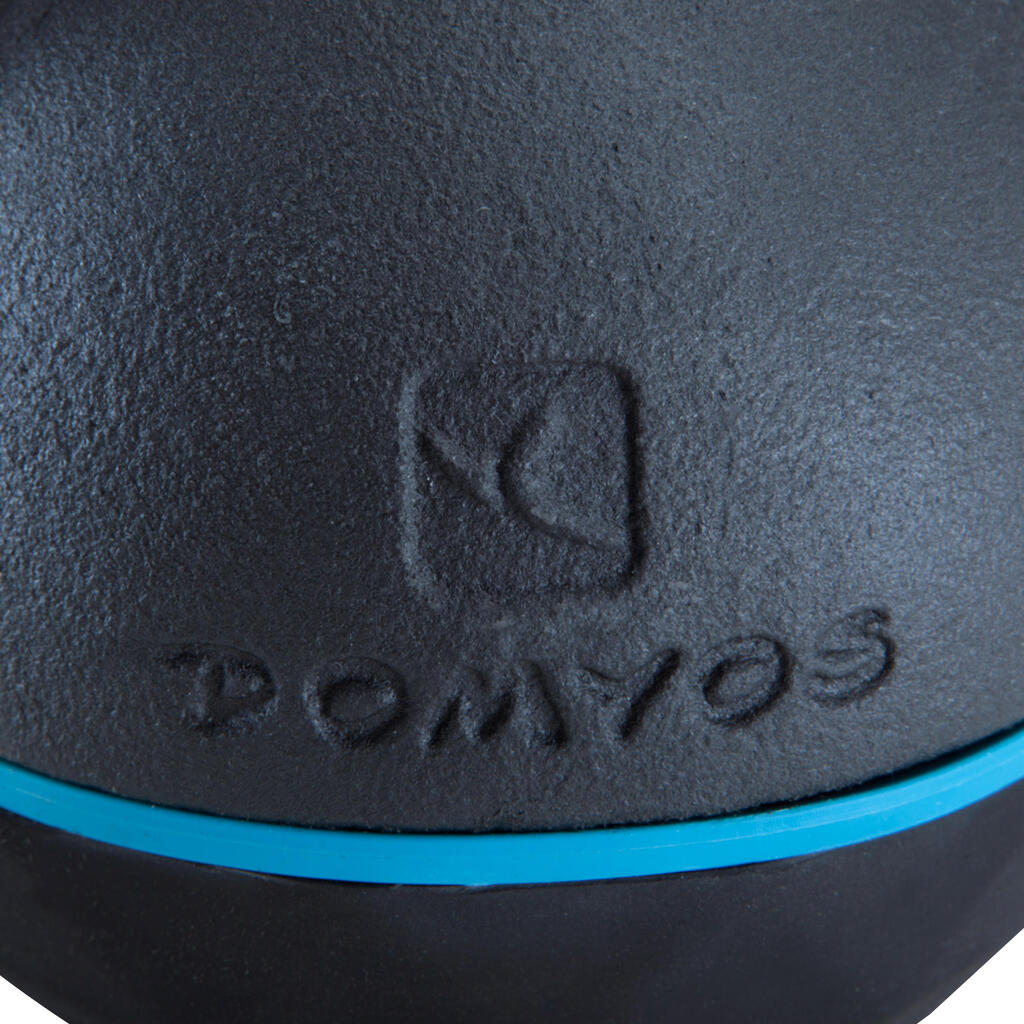 Kettlebell en fonte et base caoutchouc - 8 kg