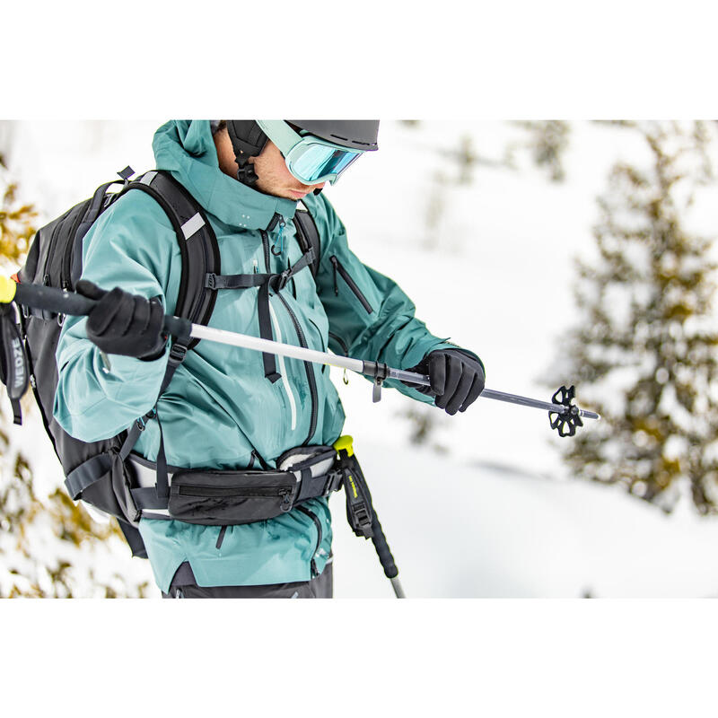 Rugzak voor freeride skiën en snowboarden FR 500 DEFENSE grijs L / XL