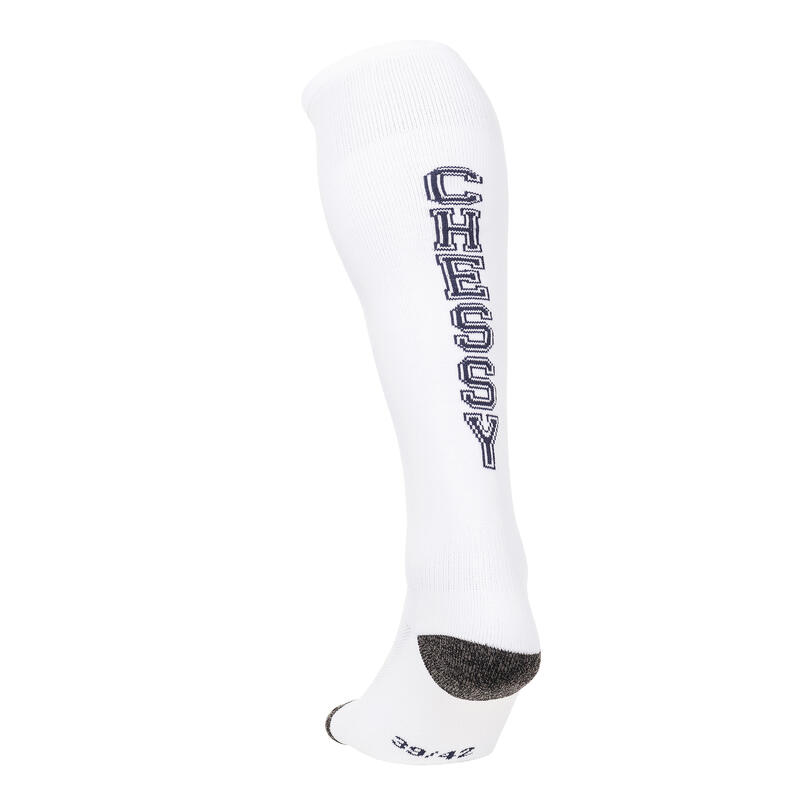Chaussettes de hockey sur gazon enfant/adulte FH500 chessy blanc