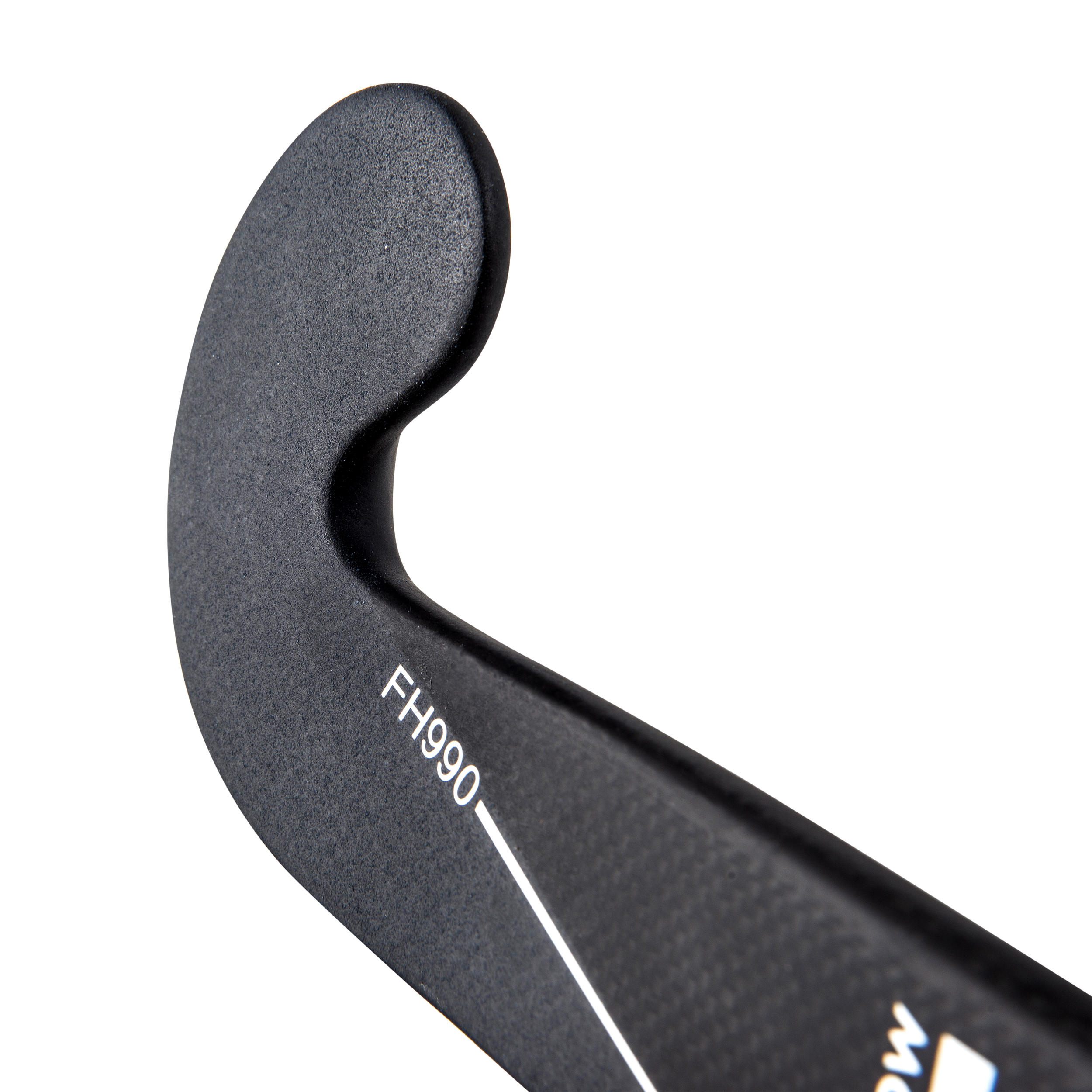 Adult Field Hockey Advanced 95% Carbon Extra Low Bow Stick FH990 - Black/White 4/10