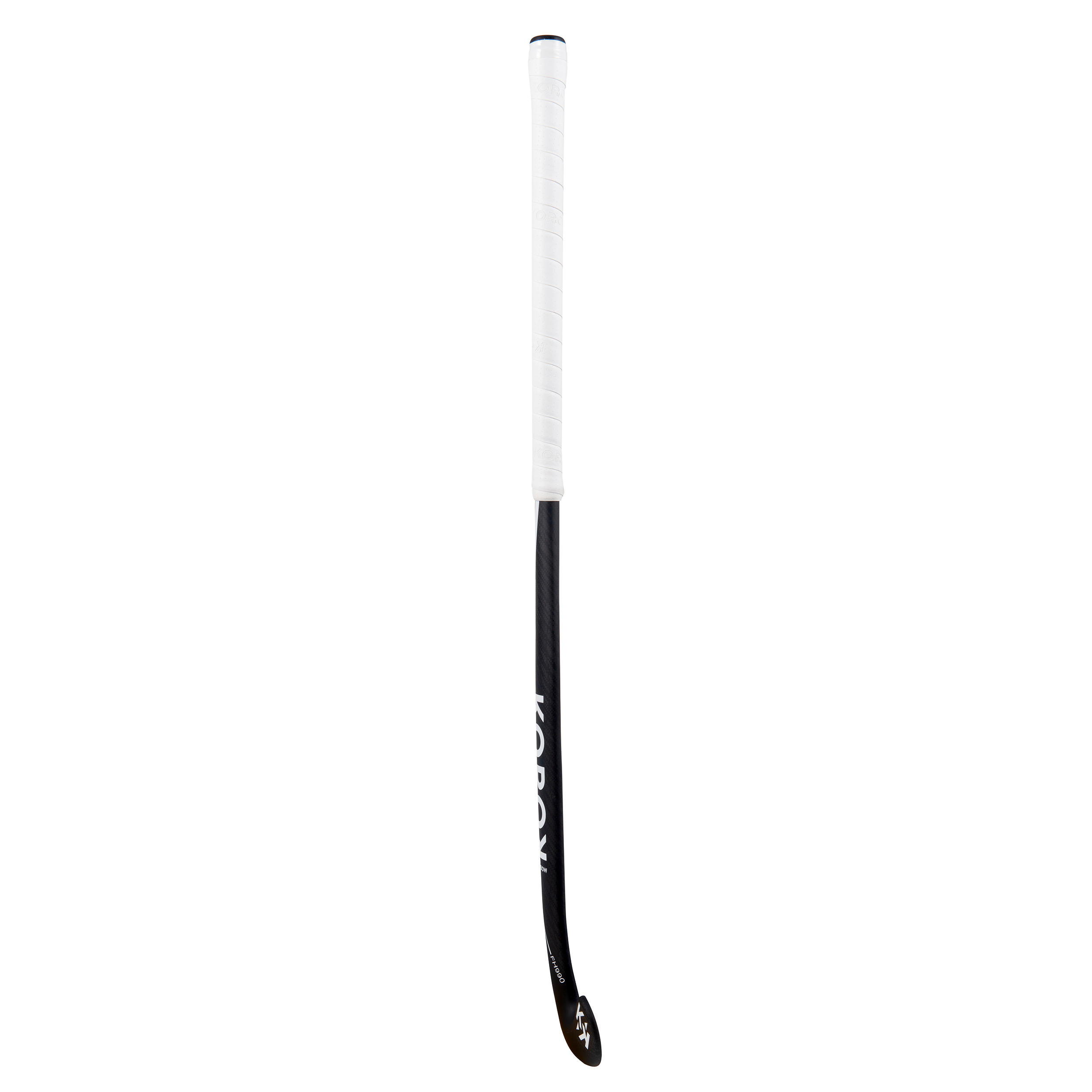 Adult Field Hockey Advanced 95% Carbon Extra Low Bow Stick FH990 - Black/White 2/10