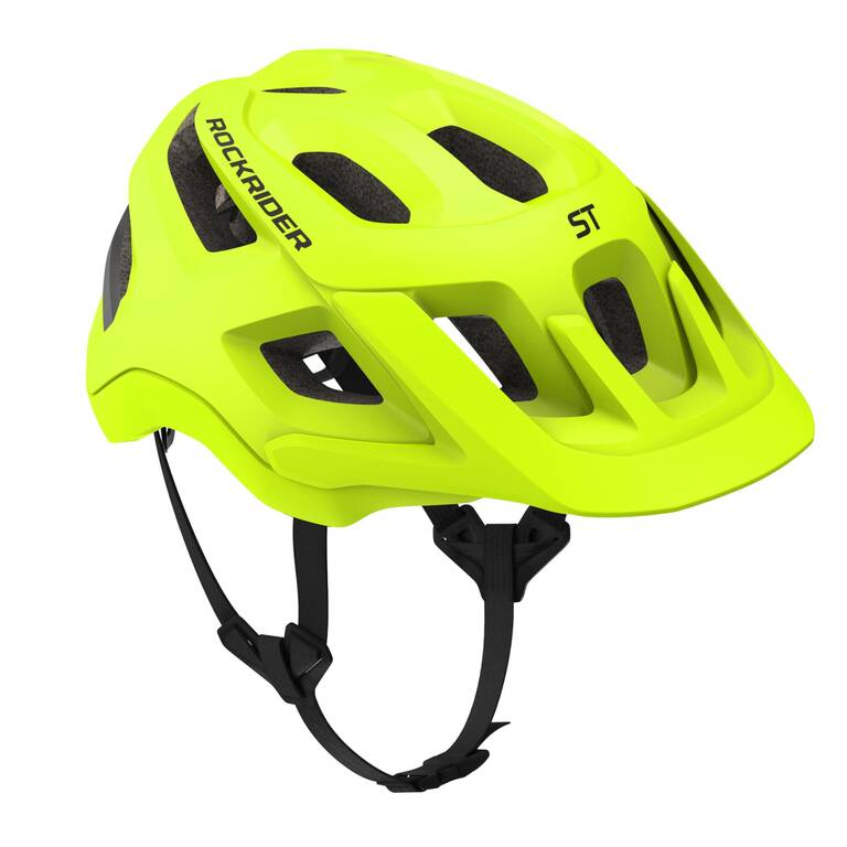 Mountain Bike Helmet ST500 Neon Yellow