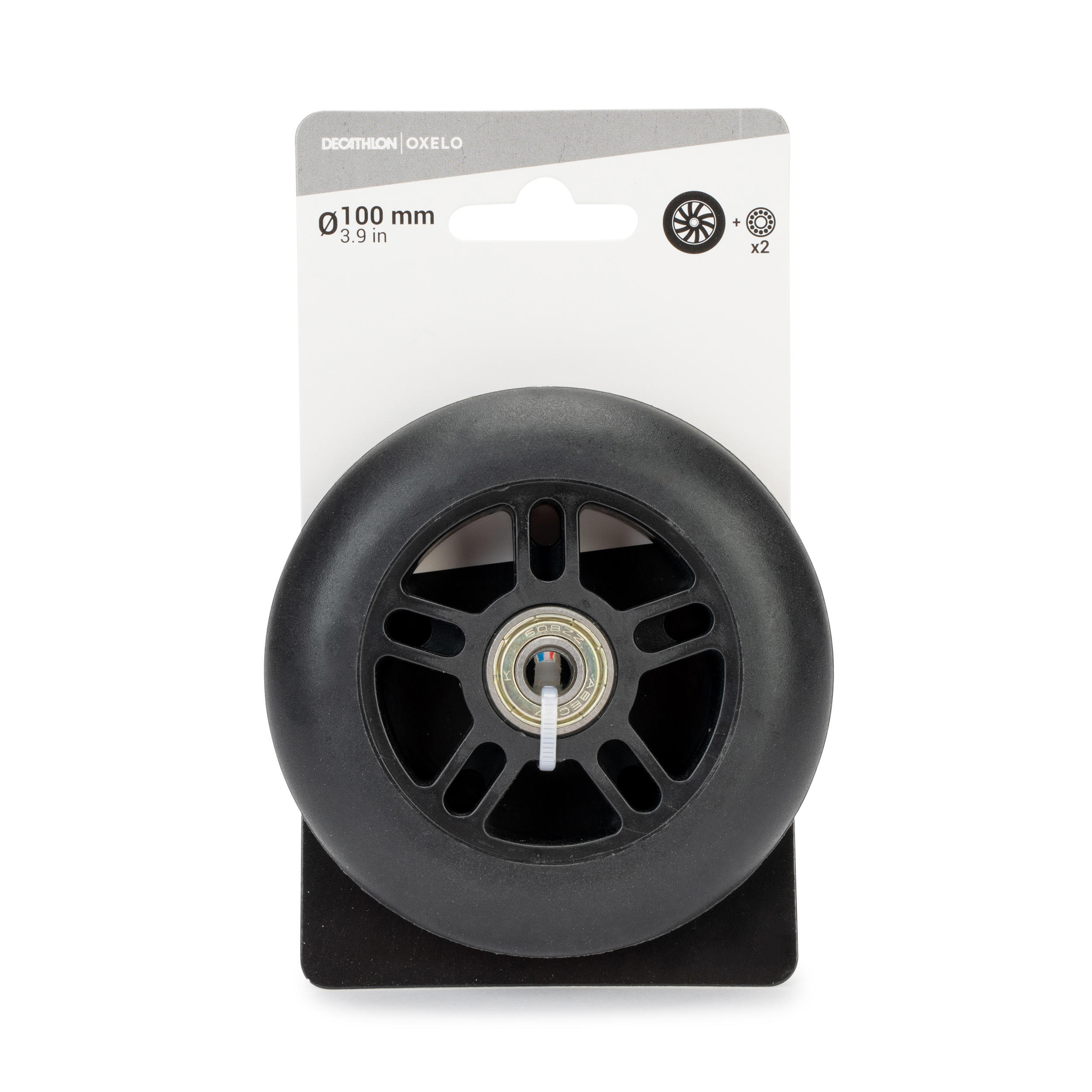 100 mm Scooter Wheel with Bearings - Black 3/3
