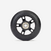 ROUE DE TROTTINETTE 100MM NOIRE AVEC ROULEMENTS