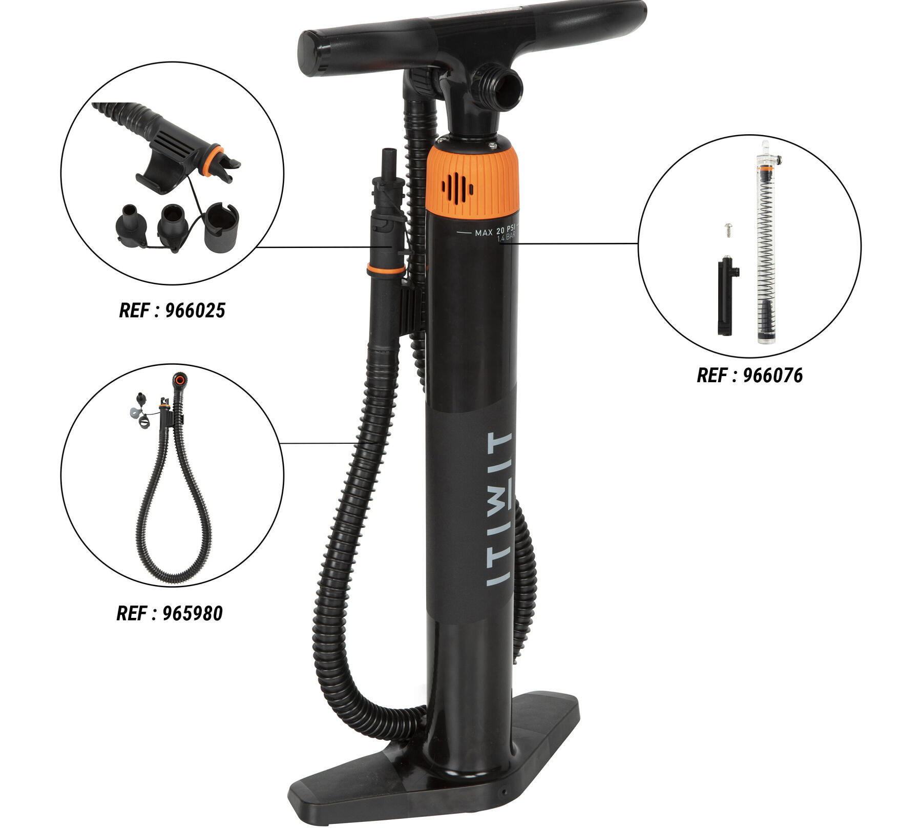 PACK STAND-UP PADDLE GONFLABLE 100 M/L : notice, réparation