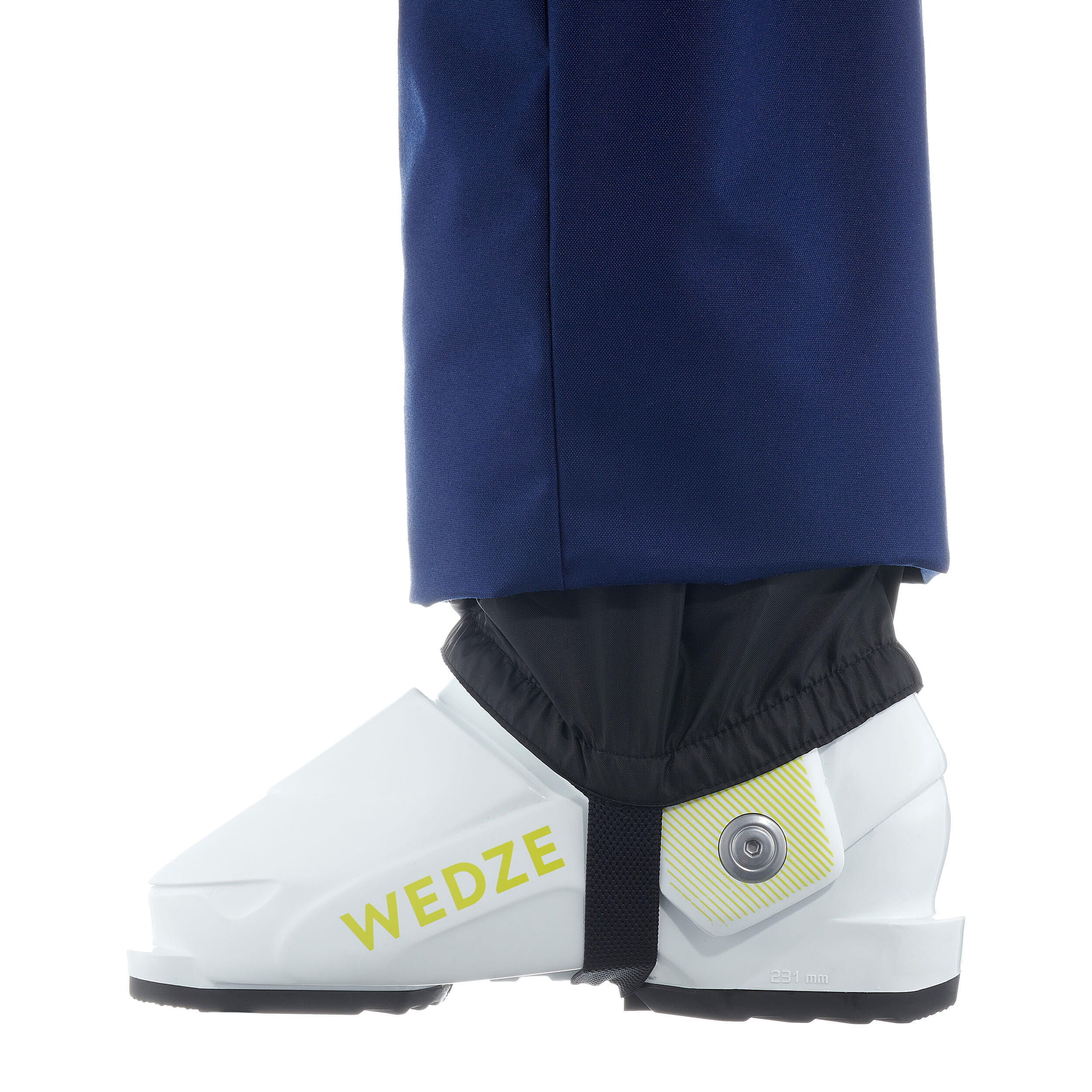 Gebraucht - Skihose Latzhose 500 warm wasserdicht Kinder marineblau  8/19