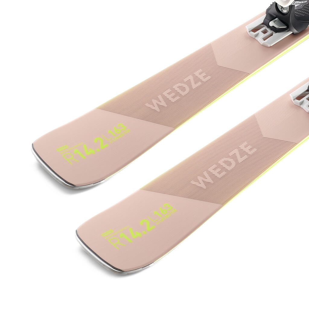 WOMEN'S DOWNHILL SKI WITH BINDING - CROSS 950+ PINK