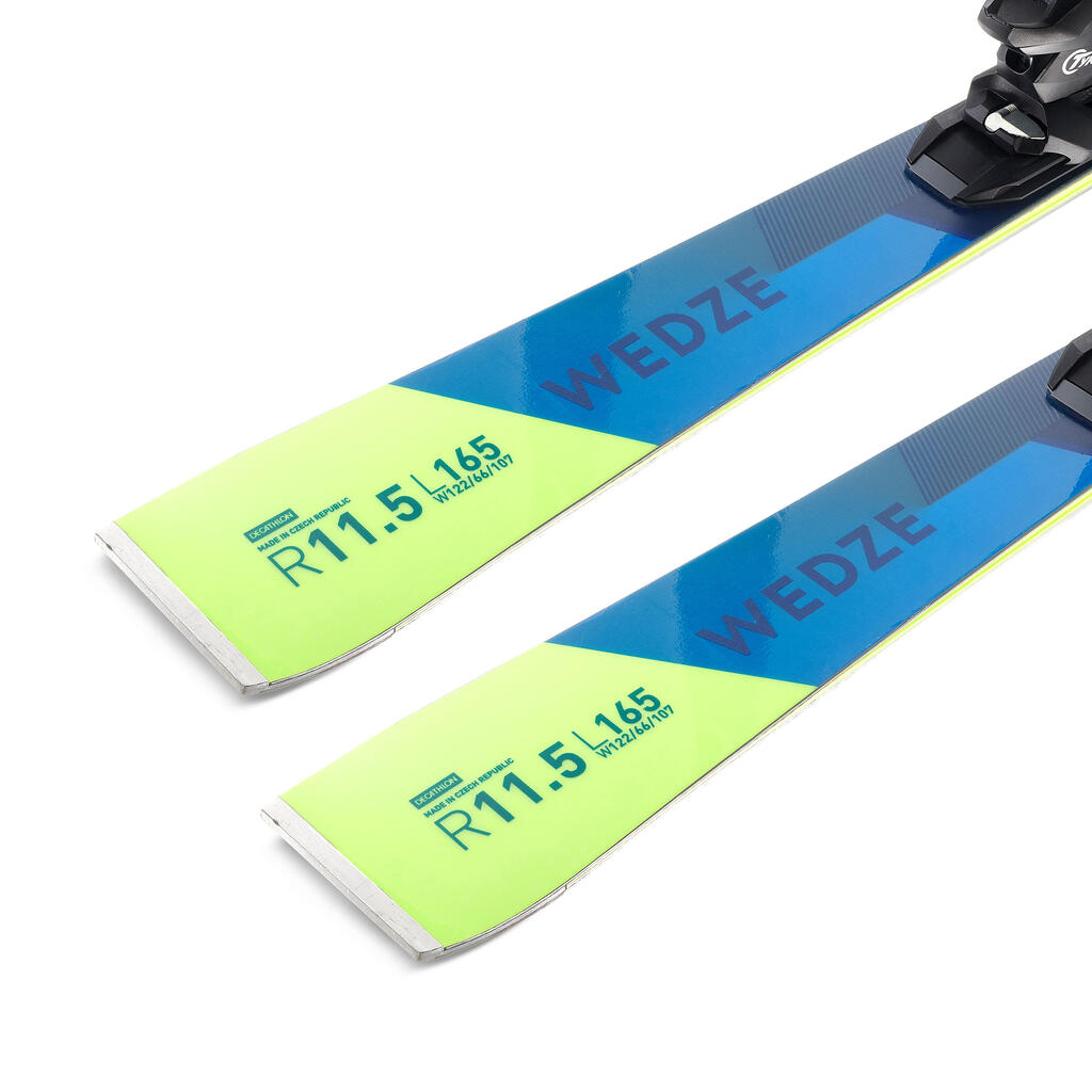 DOWNHILL SKIS  WITH BINDING - BOOST 980 ST - BLUE