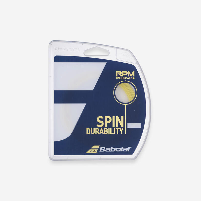 Tennissnaar RPM Hurricane monofilament geel 1,25 mm
