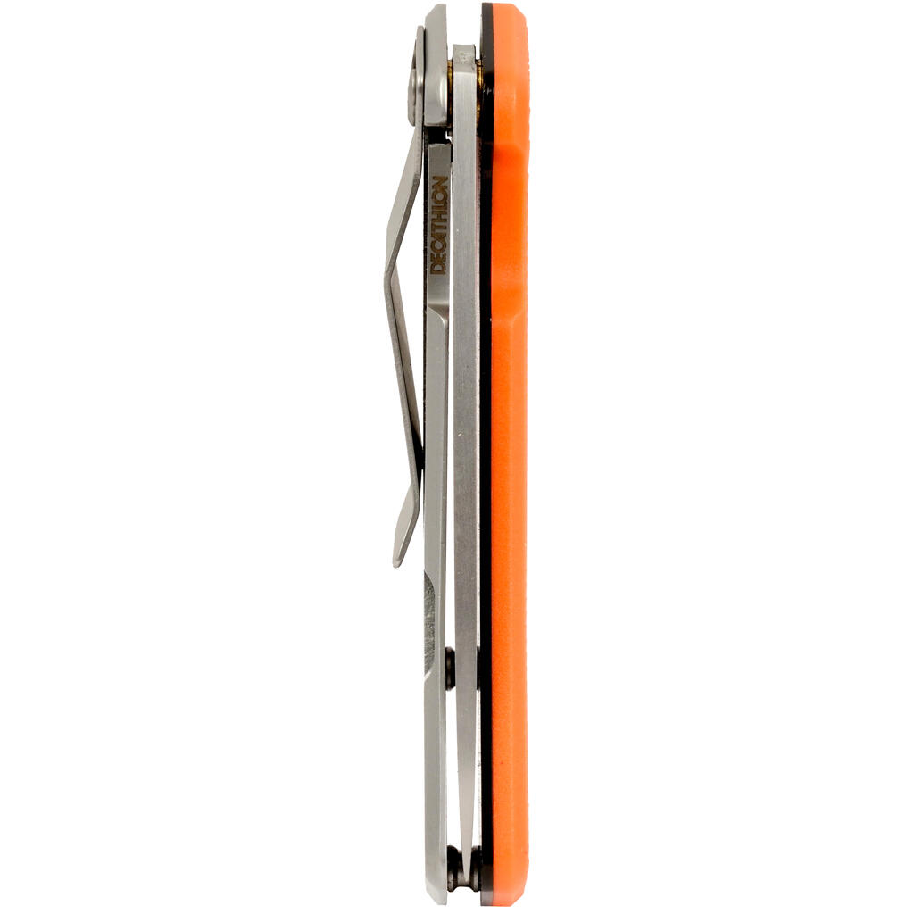 Poľovnícky zatvárací nôž Axis 75 7,5 cm oranžová rukoväť V2