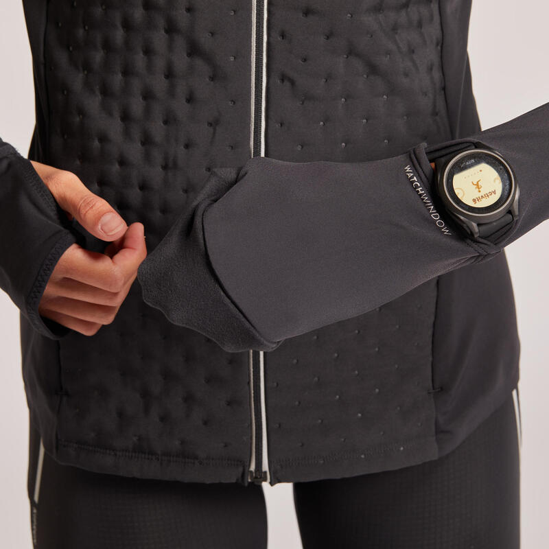 KIPRUN WARM WOMEN'S WINTER RUNNING JACKET CORAL KIPRUN Decathlon