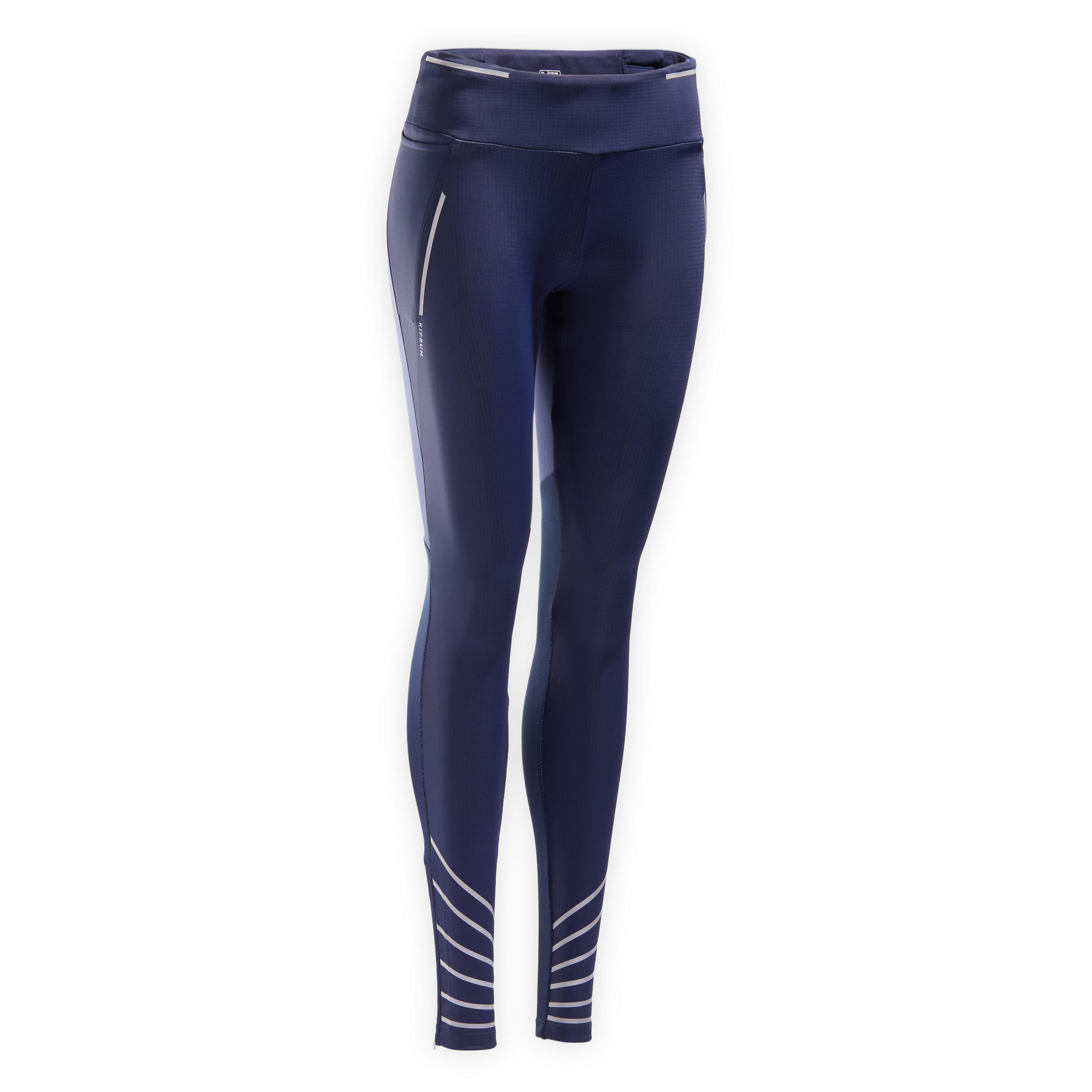 KIPRUN WARM WOMEN'S RUNNING TIGHTS NAVY 10/13