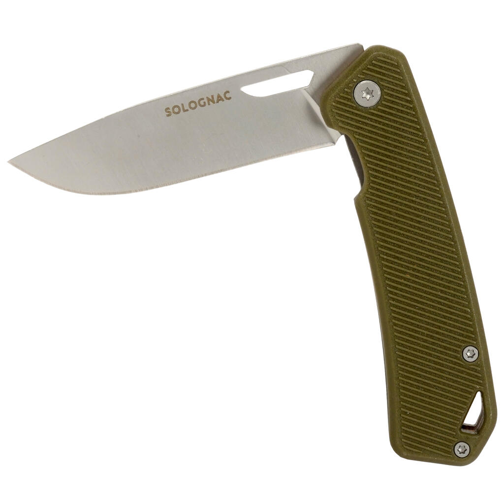 Folding hunting knife Axis 75 GRIP V2 7.5cm - KHAKI