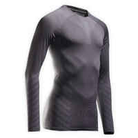 Camiseta térmica running transpirable Hombre Kiprun skincare gris