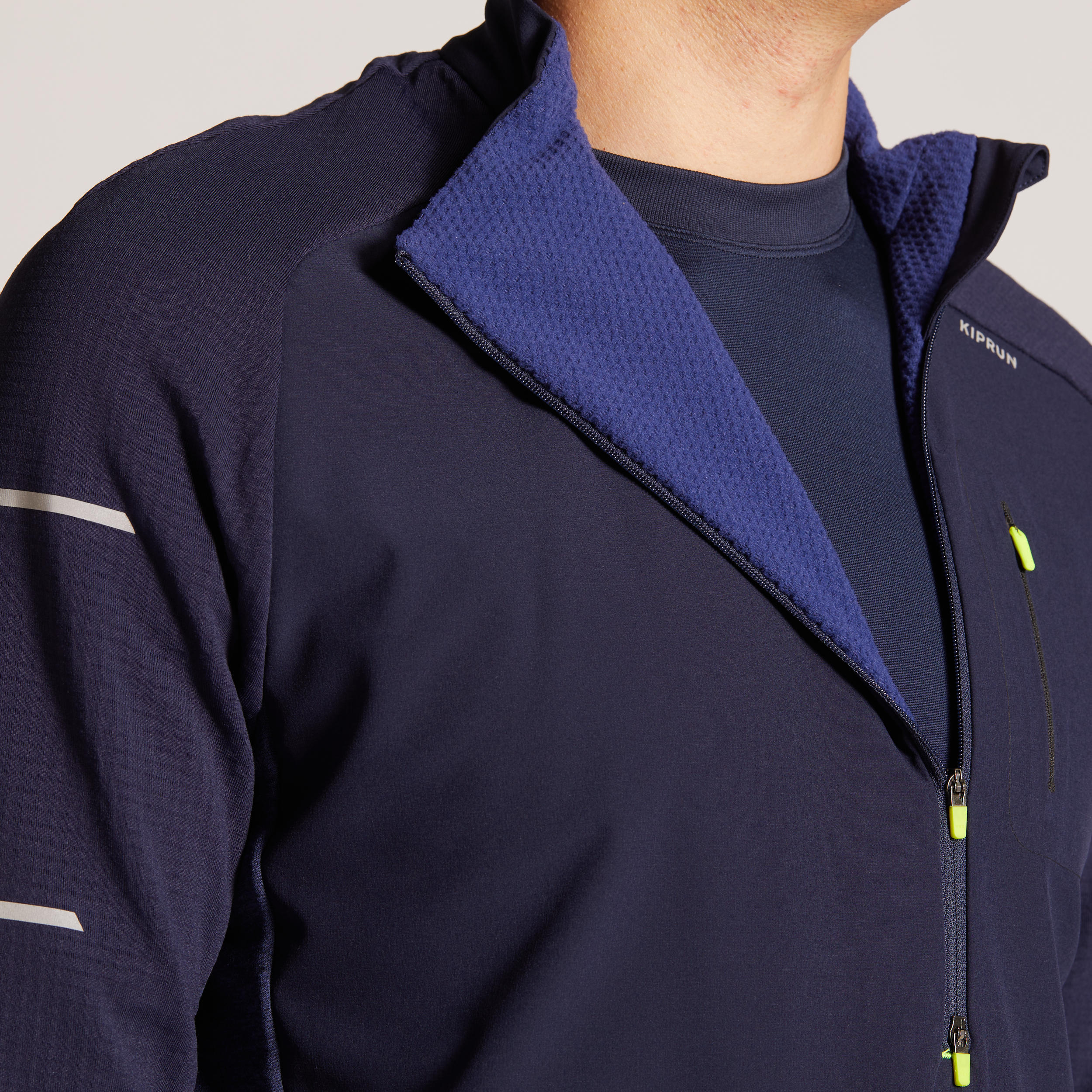 WARM LIGHT MEN'S LS WINTER RUNNING SHIRT BLUE 17/17
