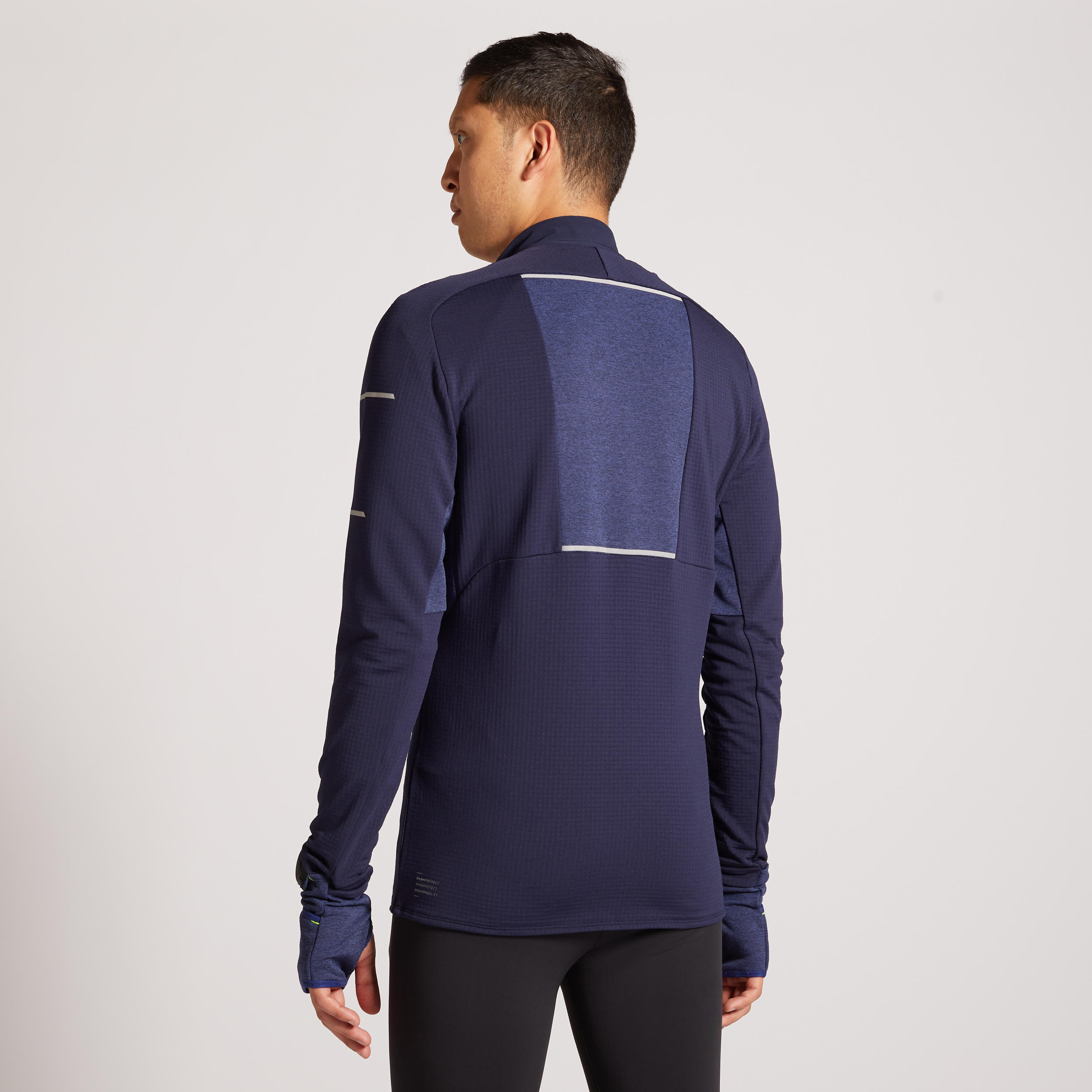 WARM LIGHT MEN'S LS WINTER RUNNING SHIRT BLUE 16/17