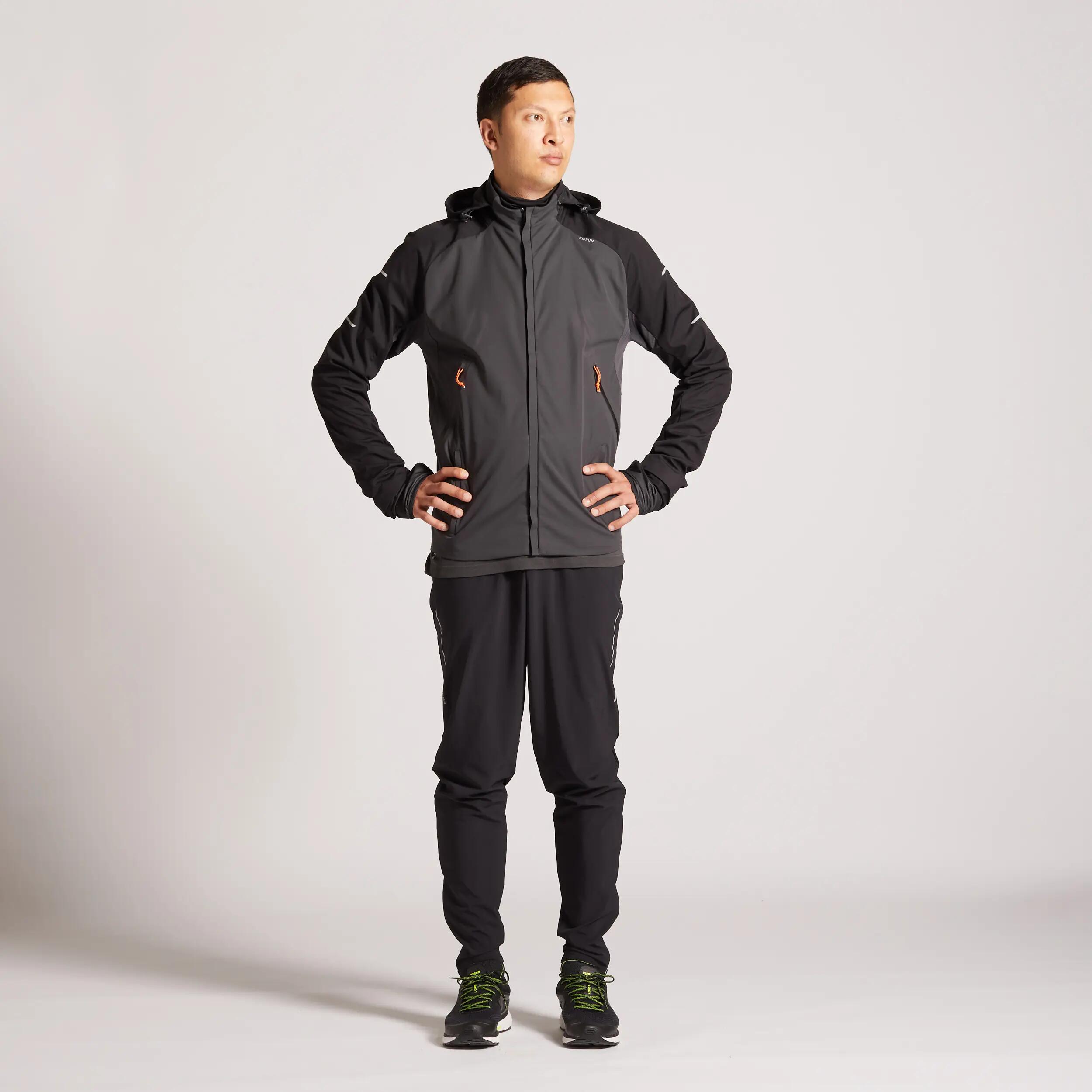 Men's KIPRUN Run 500 Fitted trousers - Black 3/9