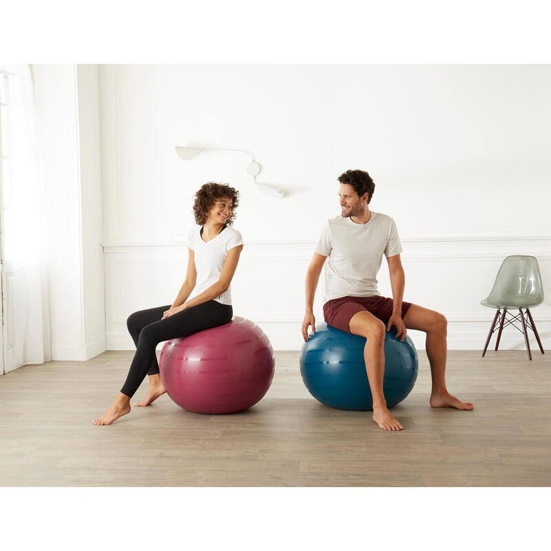 Fitball Pelota Pilates Resistente Talla L - 75 cm Turquesa