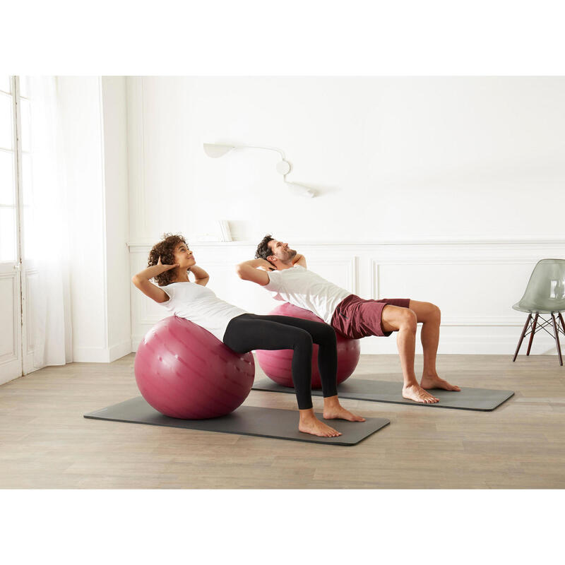 BOLA RESISTENTE DE PILATES TAMANHO 1 - 55 CM ROSA