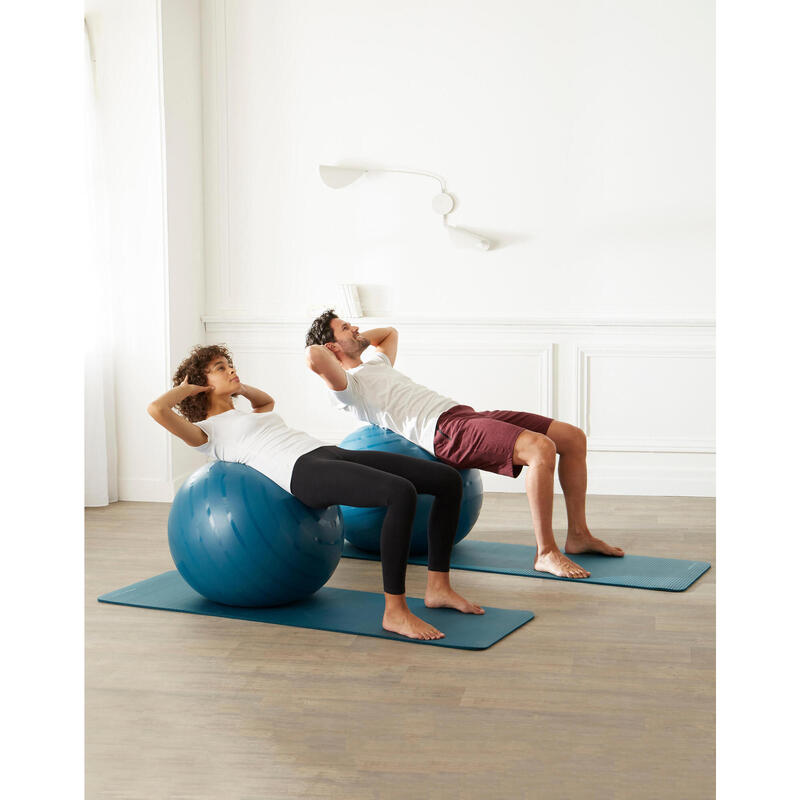 BOLA RESISTENTE DE PILATES TAMANHO 3 75 CM AZUL