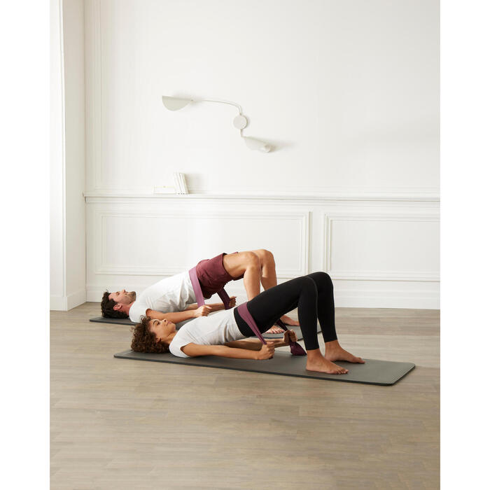 Pilates Rubber Resistance Band Medium 6 lbs/3 kg Decathlon