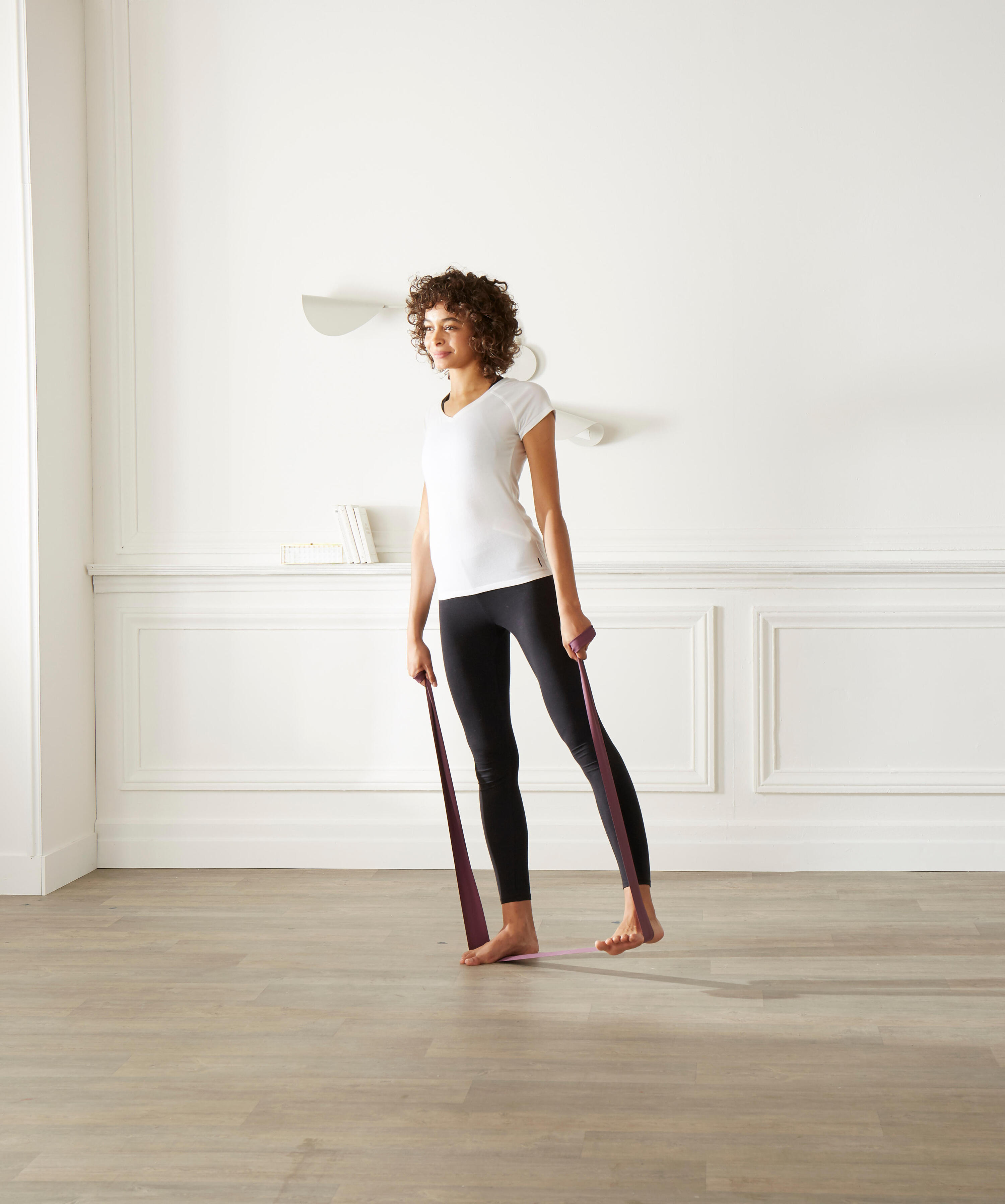 Banda Elástica Pilates Burdeos Resistencia 3 kg 4/5