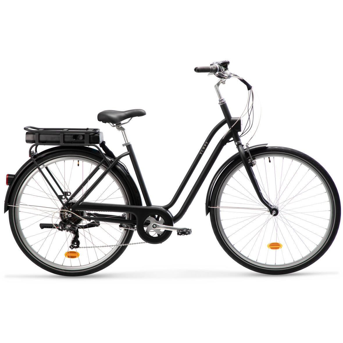 BICICLETA DE CIDADE ELÉTRICA ELOPS 120E SÍTIO DE SUPORTE SPV DECATHLON