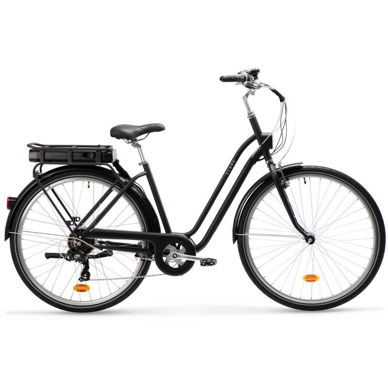 E-Bike City Bike 28 Zoll Elops 120E schwarz