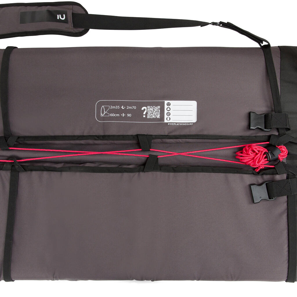 Boardbag Windsurfboard Einheitsgröße grau/schwarz