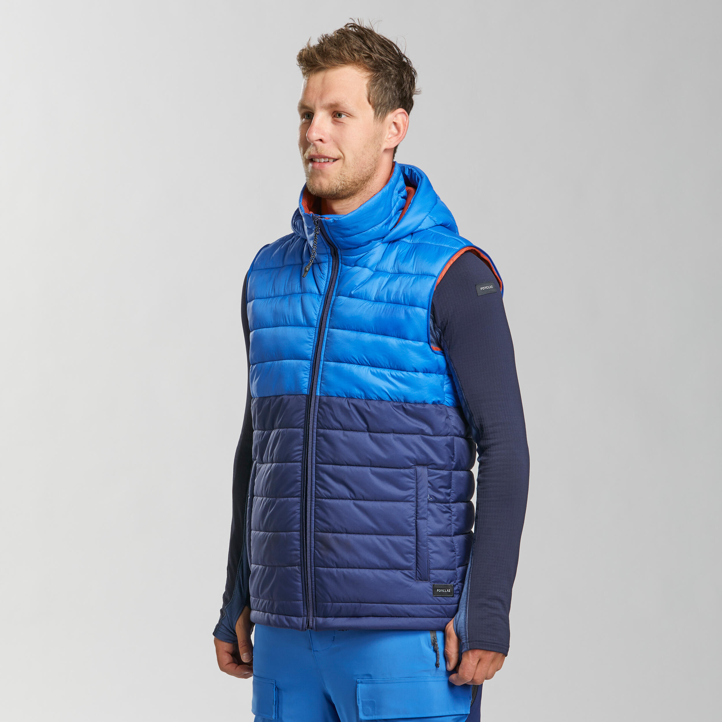 blue man jacket